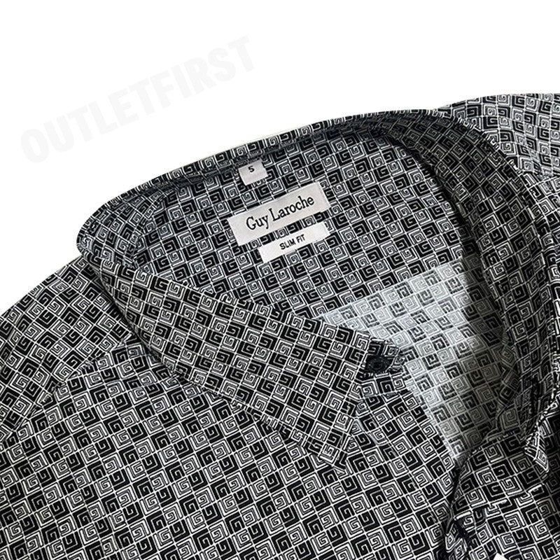 GUY LAROCHE รุ่น LOGO LONG SLEEVES SHIRT CODE: BAB5208S3BL เสื้อเชิ้ตแขนยาว เสื้อเชิ้ตผู้ชาย เสื้อเชิ้ต