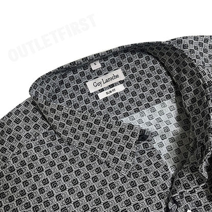 GUY LAROCHE รุ่น LOGO LONG SLEEVES SHIRT CODE: BAB5208S3BL เสื้อเชิ้ตแขนยาว เสื้อเชิ้ตผู้ชาย เสื้อเชิ้ต