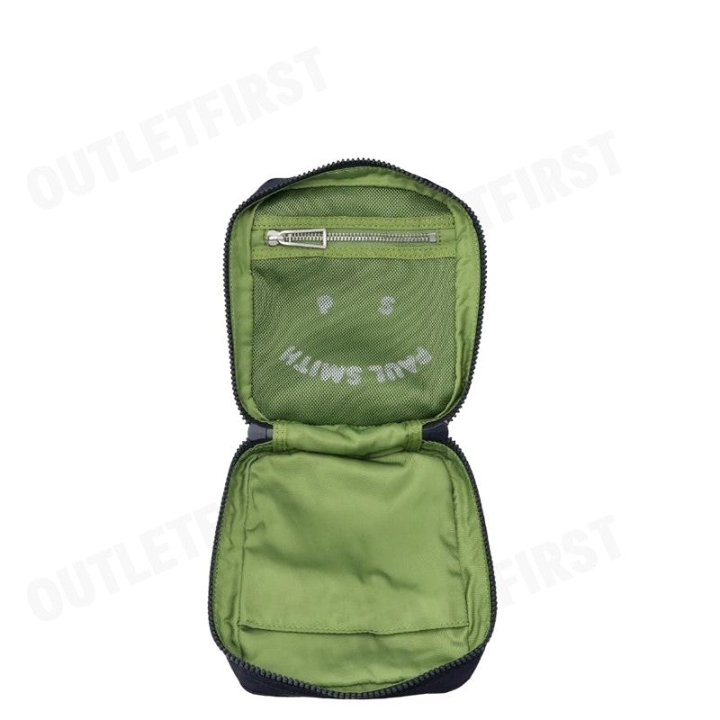 PAUL SMITH รุ่น BAG XBODY HAPPY FACE UNISEX CODE: M2A-77617-MFACE กระเป๋าสะพายข้าง กระเป๋า กระเป๋าแฟชั่น