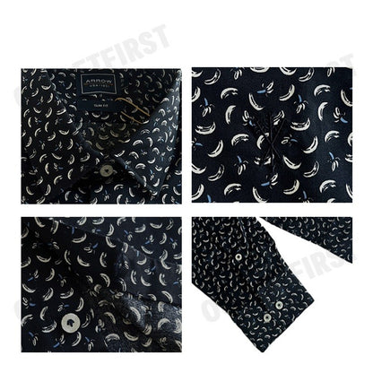 ARROW รุ่น ANTI BACTERIA SHIRT CODE: MACS508S2BSNV เสื้อเชิ้ตแขนยาว เสื้อเชิ้ตผู้ชาย เสื้อเชิ้ตลายกราฟิก