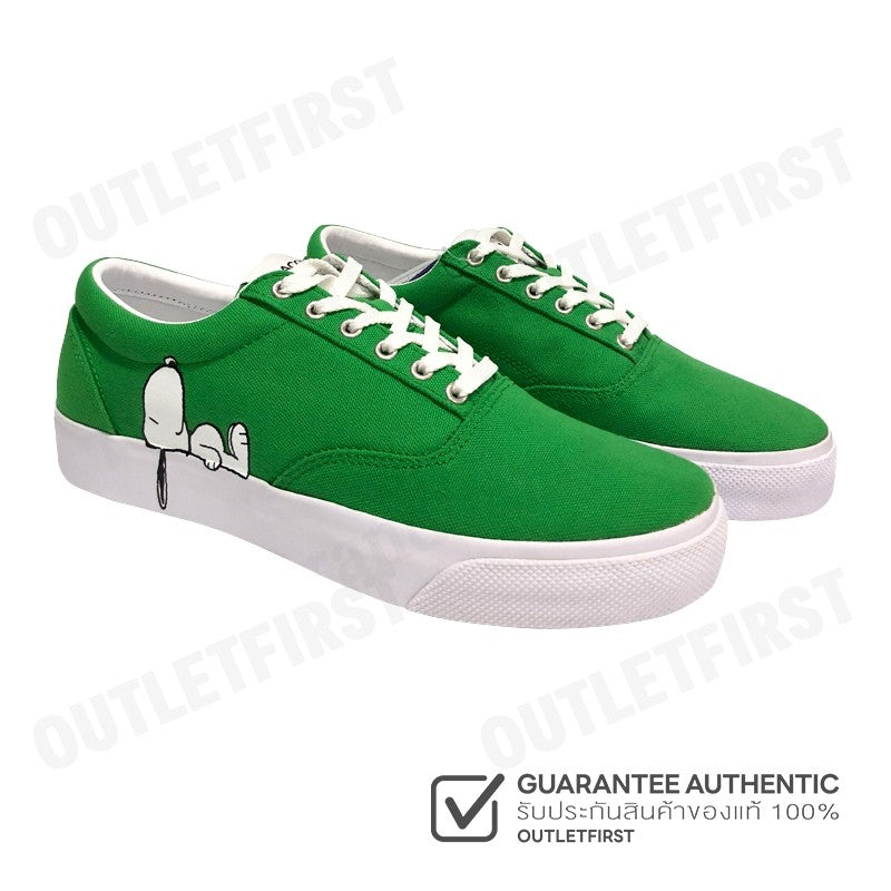 LACOSTE รุ่น JUNIORS' JUMP SERVE LACE CANVAS LACOSTE X PEANUTS TRAINERS CODE: 7-42CUJ00041R7 รองเท้าผ้าใบ รองเท้า