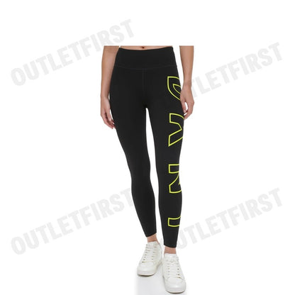 DKNY SPORT รุ่น HIGH WAIST 7/8 EXPLODED LOGO TIGHT CODE: DP3P1960 ZST กางเกงออกกำลังกาย เลกกิ้ง กางเกงขายาวผู้หญิง