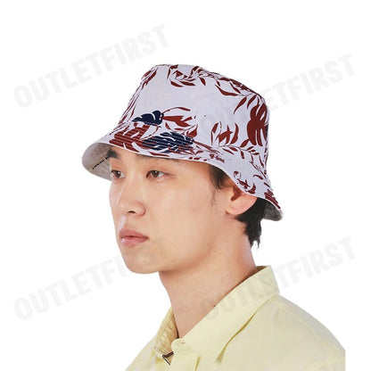 JOHN HENRY รุ่น PALM GRAPHIC BUCKET HAT (OFF WHITE) CODE: JH S424MHAAC67 หมวกบัคเก็ต หมวกมีปีก หมวกมีลาย