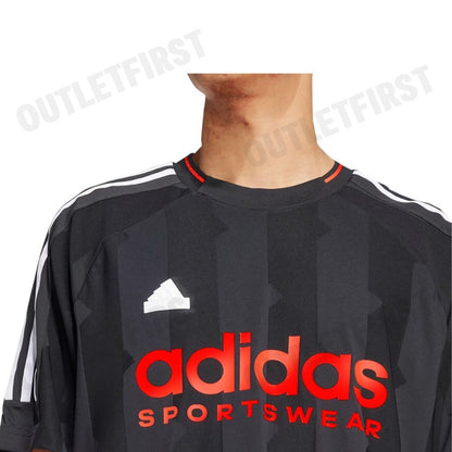 ADIDAS รุ่น HOUSE OF TIRO JACQUARD FOOTBALL SHIRT CODE: IW3586 เสื้อยืดคอกลม เสื้อยืดแขนสั้น เสื้อยืดคอกลมผู้ชาย