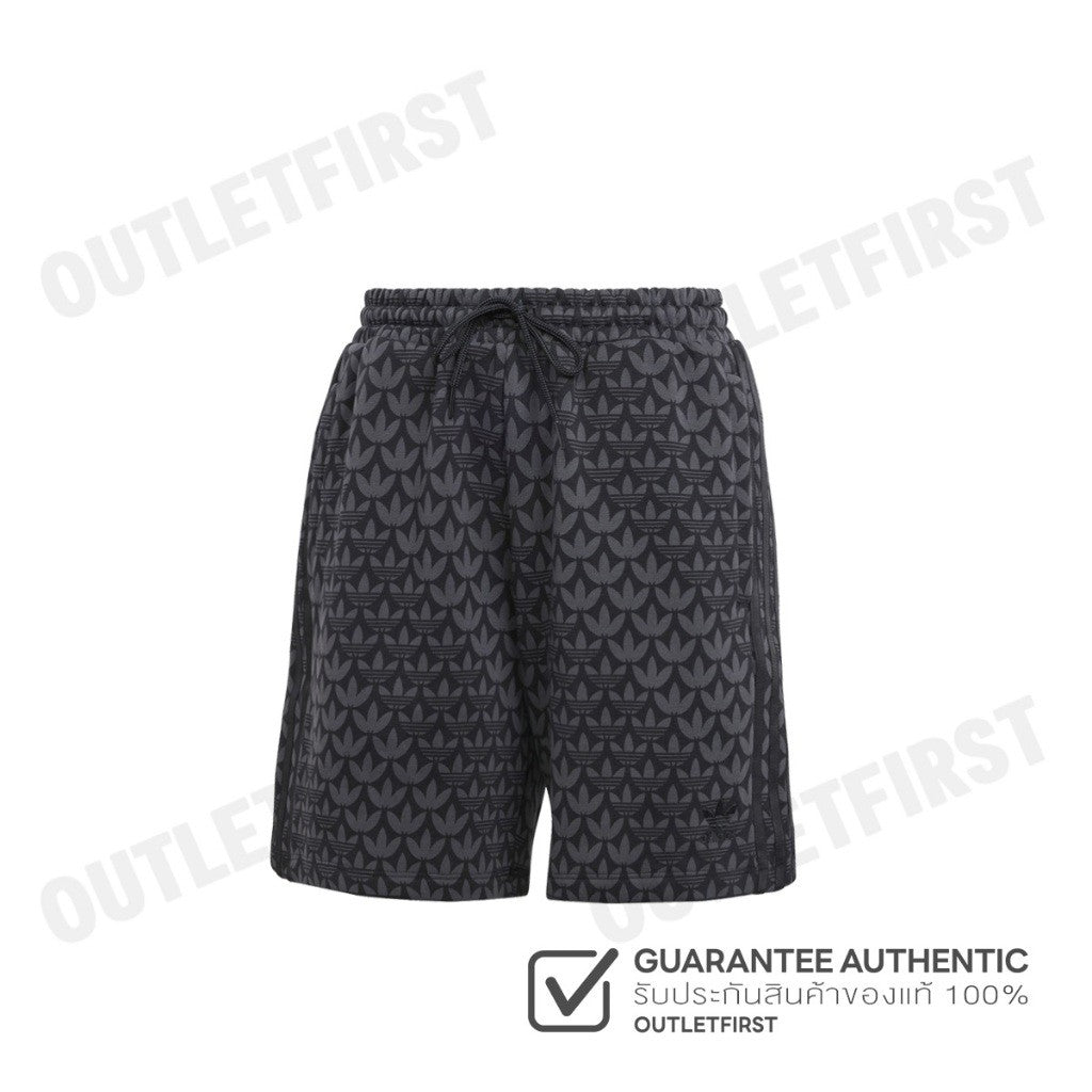 ADIDAS รุ่น TREFOIL MONOGRAM SHORTS CODE: II3189 กางเกงขาสั้น กางเกงขาสั้นผู้หญิง กางเกงสีดำ