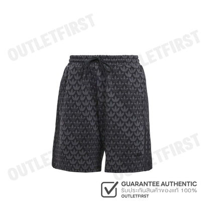 ADIDAS รุ่น TREFOIL MONOGRAM SHORTS CODE: II3189 กางเกงขาสั้น กางเกงขาสั้นผู้หญิง กางเกงสีดำ