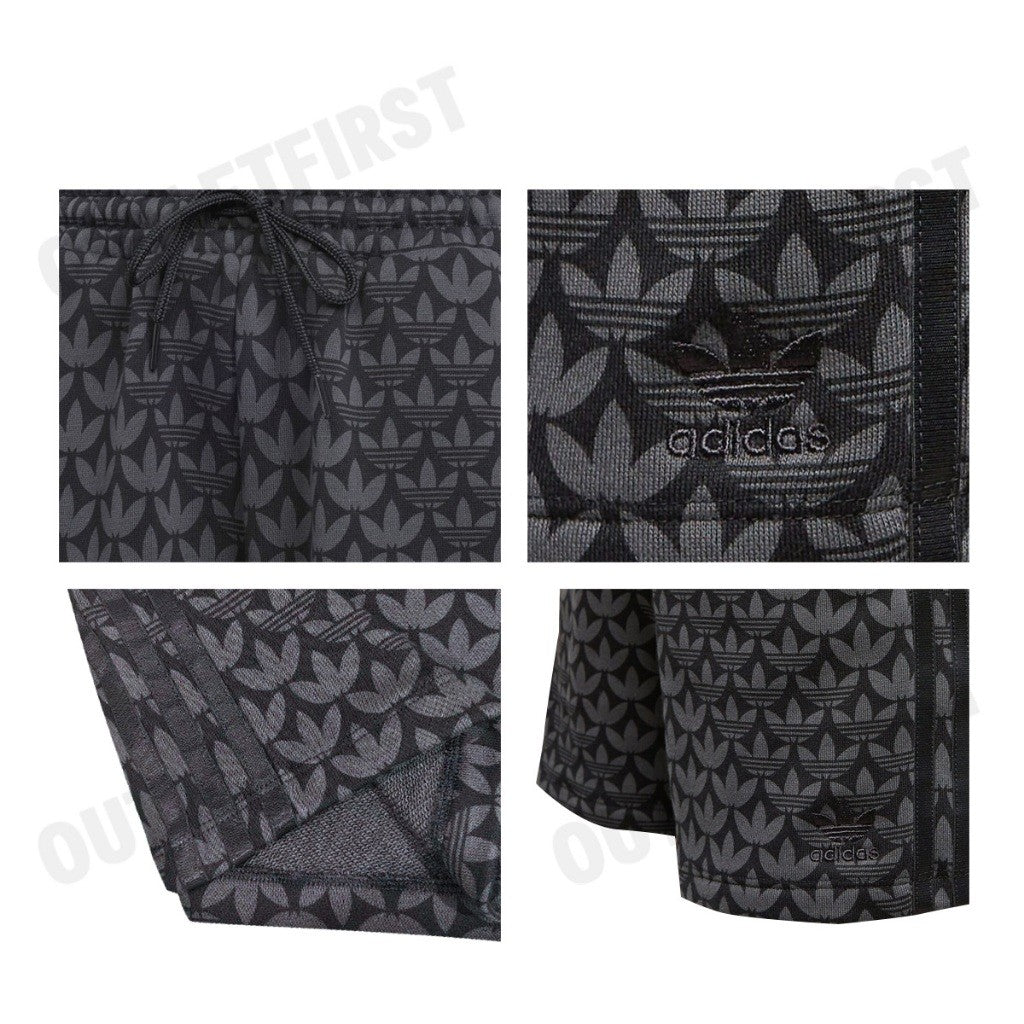 ADIDAS รุ่น TREFOIL MONOGRAM SHORTS CODE: II3189 กางเกงขาสั้น กางเกงขาสั้นผู้หญิง กางเกงสีดำ