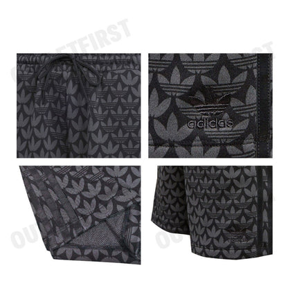 ADIDAS รุ่น TREFOIL MONOGRAM SHORTS CODE: II3189 กางเกงขาสั้น กางเกงขาสั้นผู้หญิง กางเกงสีดำ