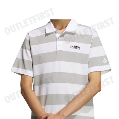 ADIDAS รุ่น PIQUE STRIPE POLO SHIRT CODE: JI9059 เสื้อโปโล เสื้อโปโลแขนสั้น เสื้อโปโลผู้ชาย