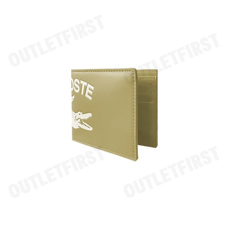 LACOSTE รุ่น  MEN'S CONTRAST BRANDED BILLFOLD CODE: NH4011FW K86 กระเป๋าสตางค์ กระเป๋าใบสั้น กระเป๋า
