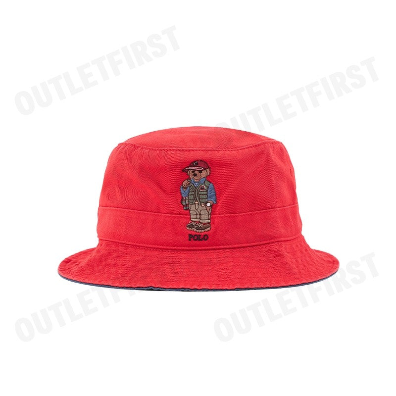 POLO RALPH LAUREN รุ่น POLO BEAR COTTON BUCKET HAT CODE: 710900276002 หมวกบักเก็ต หมวกกันแดด หมวกแฟชั่น