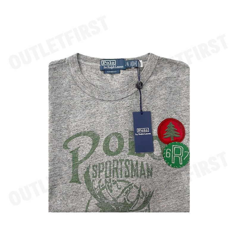 POLO RALPH LAUREN รุ่น  CLASSIC FIT POLO SPORTSMAN T-SHIRT CODE : 710920510001 เสื้อยืดคอกลม เสื้อผู้ชาย เสื้อยืด