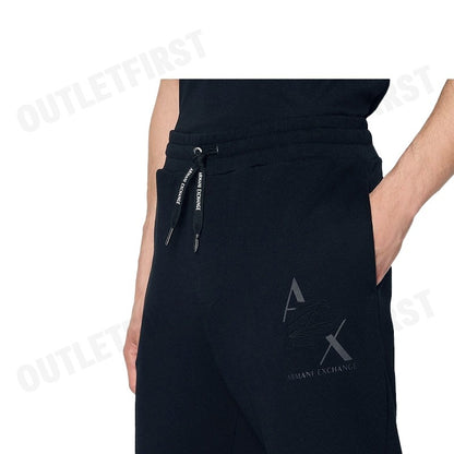 ARMANI EXCHANGE รุ่น  SUSTAINABILITY VALUES ORGANIC COTTON FLEECE JOGGER LOGO SWEATPANTS CODE: 6RZPAL ZJ กางเกงขายาว