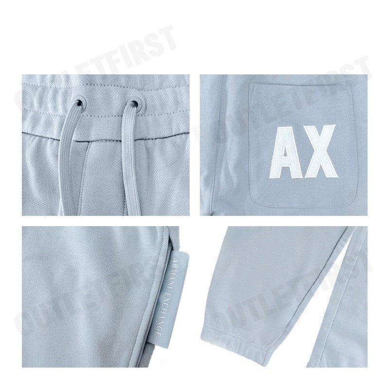 ARMANI EXCHANGE รุ่น  FRENCH TERRY COTTON JOGGER SWEATPANTS CODE: 6RZPKF ZJ1ZZ 15DA กางเกงลำลองขายาว กางเกงขาจั๊ม