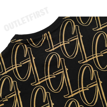 GUY LAROCHE รุ่น  SHORT SLEEVE SLIMFIT PRINTED T-SHIRT CODE: DKT5200S3BL เสื้อยืดคอกลมชาย เสื้อผู้ชาย เสื้อยืด