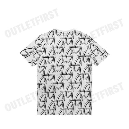 GUY LAROCHE รุ่น  SHORT SLEEVE SLIMFIT PRINTED T-SHIRT CODE: DKT5200S3WH เสื้อยืดคอกลมชาย เสื้อผู้ชาย เสื้อยืดแฟชั่น