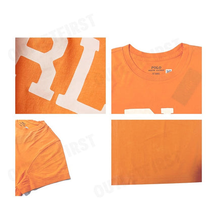 POLO RALPH LAUREN รุ่น  RL LOGO PRINT T-SHIRT IN COTTON JERSEY CODE: 211854146008 เสื้อยืดคอกลม เสื้อผู้หญิง เสื้อยืด