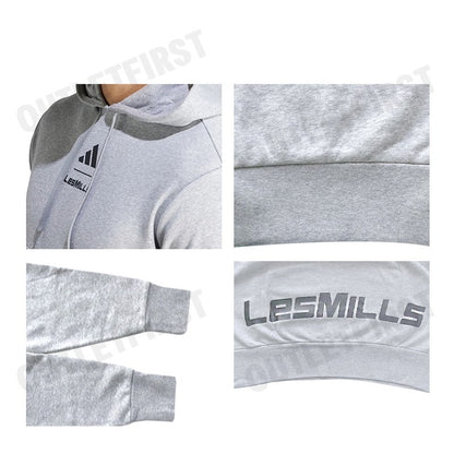 ADIDAS รุ่น LES MILLS GRAPHIC HOODIE CODE: IX7980 เสื้อสเวตเตอร์ผู้ชาย ผู้หญิง