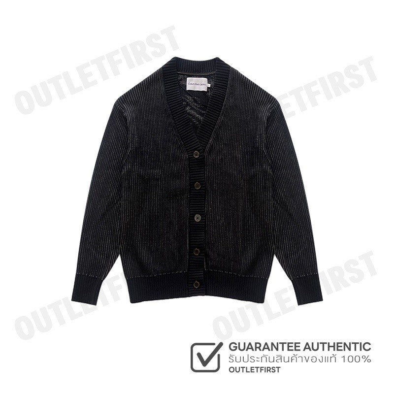 CALVIN KLEIN JEANS รุ่น SHAKER STITCH CARDIGAN SWEATER CODE: J222861 BEH เสื้อคาร์ดิแกน เสื้อแขนยาว เสื้อแขนยาวผู้หญิง