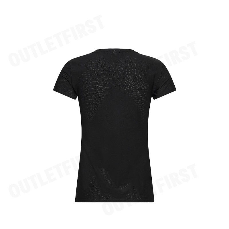 NEW BALANCE รุ่น WOMAN'S JACQUARD SLIM T-SHIRT CODE: WT41281 BK เสื้อยืดคอกลม เสื้อยืดแขนสั้น เสื้อยืดผู้หญิง
