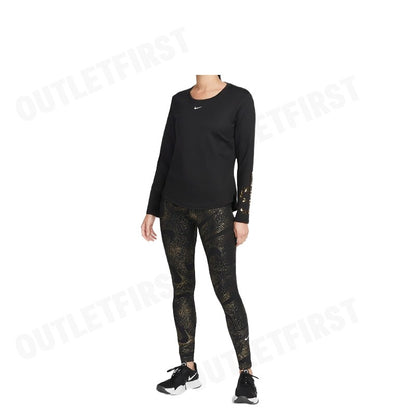 NIKE รุ่น THERMA-FIT ONE WOMEN'S GRAPHIC LONG-SLEEVE TOP CODE: DQ6179 010 เสื้อแขนยาว เสื้อแขนยาวผู้หญิง เสื้อกีฬา