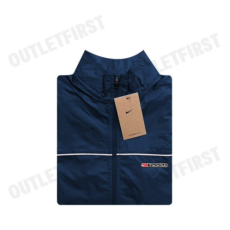 NIKE รุ่น TRACK CLUB MEN'S STORM-FIT RUNNING JACKET CODE: FB5516 410 เสื้อแจ็คเก็ตแขนยาว เสื้อแจ็คเก็ตผู้ชาย เสื้อแขนยาว