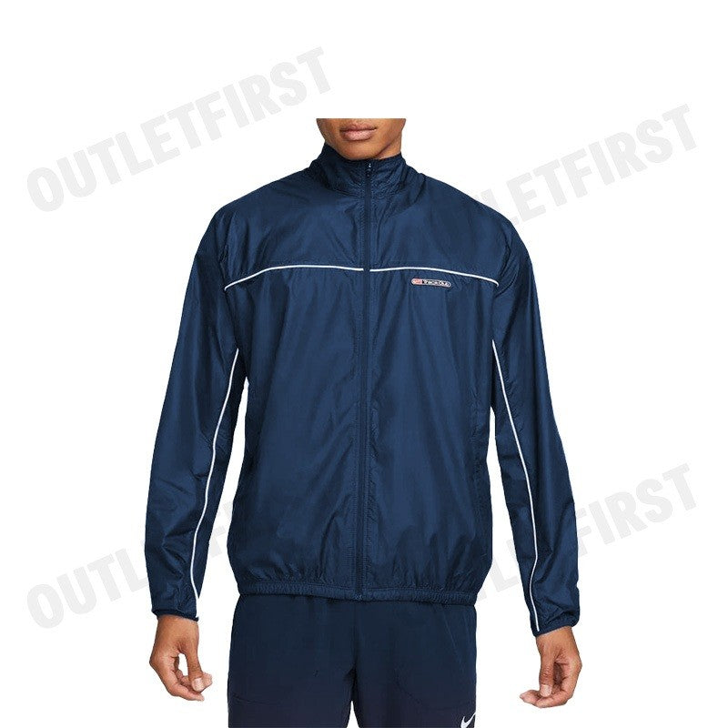 NIKE รุ่น TRACK CLUB MEN'S STORM-FIT RUNNING JACKET CODE: FB5516 410 เสื้อแจ็คเก็ตแขนยาว เสื้อแจ็คเก็ตผู้ชาย เสื้อแขนยาว