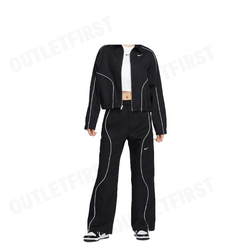 NIKE รุ่น SPORTSWEAR WOMEN'S WOVEN JACKET CODE: FN1941 010 เสื้อแจ็คเก็ตแขนยาว เสื้อแจ็คเก็ตผู้ชาย เสื้อแขนยาว