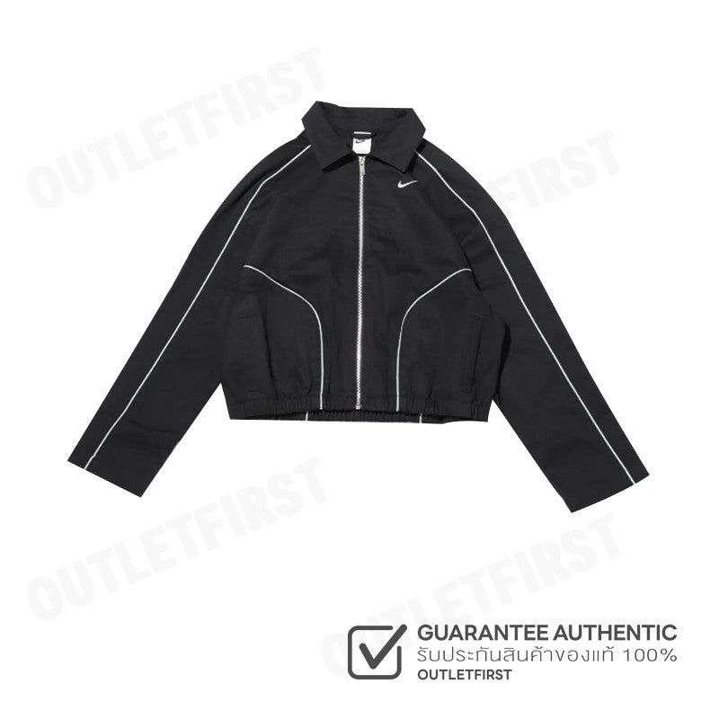 NIKE รุ่น SPORTSWEAR WOMEN'S WOVEN JACKET CODE: FN1941 010 เสื้อแจ็คเก็ตแขนยาว เสื้อแจ็คเก็ตผู้ชาย เสื้อแขนยาว