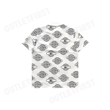 LACOSTE รุ่น GLOBE PRINT LACOSTE MOVEMENT POLO SHIRT CODE: PH6241 10 AU8 เสื้อโปโล เสื้อโปโลแขนสั้น เสื้อโปโลผู้ชาย