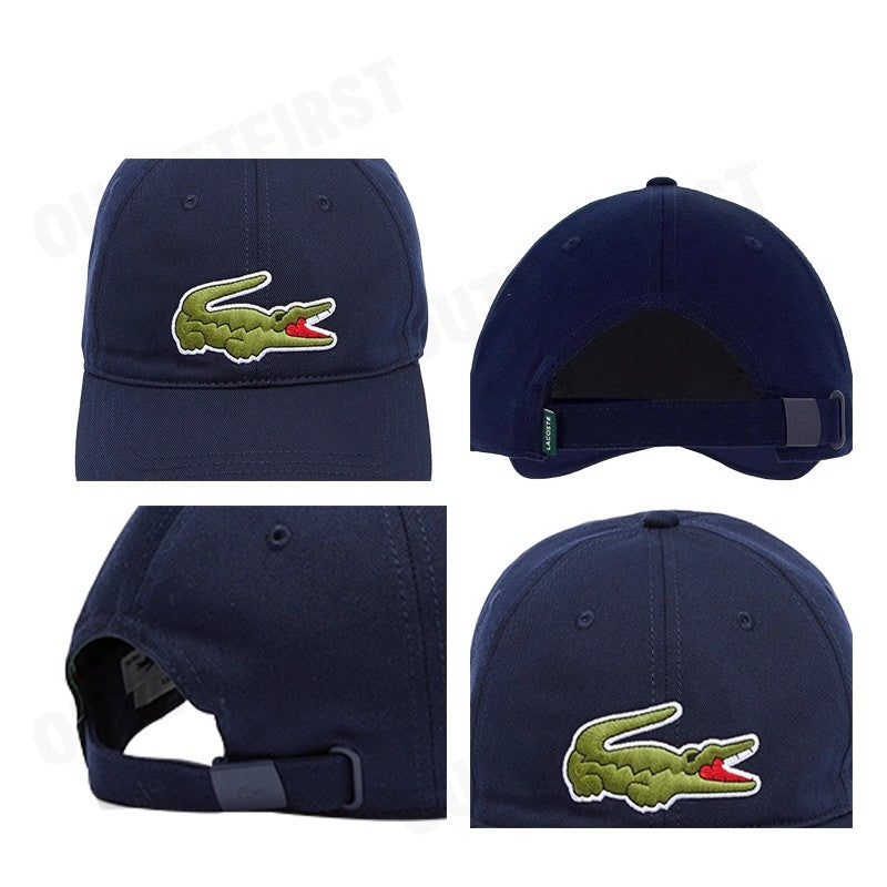 LACOSTE รุ่น UNISEX LACOSTE ADJUSTABLE ORGANIC COTTON TWILL CAP CODE: RK9871 10 166 หมวกแก็ป หมวกเบสบอล หมวก