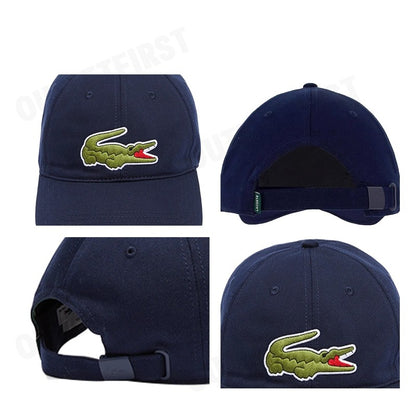 LACOSTE รุ่น UNISEX LACOSTE ADJUSTABLE ORGANIC COTTON TWILL CAP CODE: RK9871 10 166 หมวกแก็ป หมวกเบสบอล หมวก