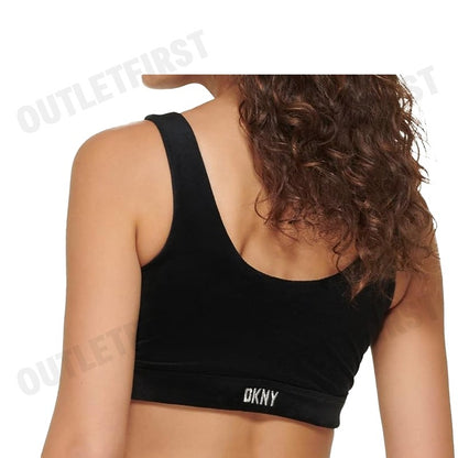 DKNY SPORT รุ่น WOMEN TOP BLACK CODE: DP2T9087 BLK สปอร์ตบรา สปอร์ตบราผู้หญิง เสื้อกล้ามคอวี