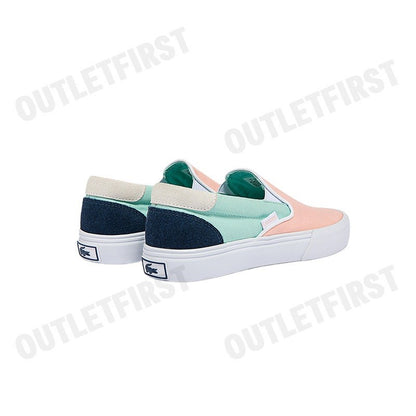 LACOSTE รุ่น JUMP SERVE SLIP 09221 CANVAS CODE: 7-43CFA0017ALV รองเท้าผ้าใบ รองเท้าผู้หญิง รองเท้า