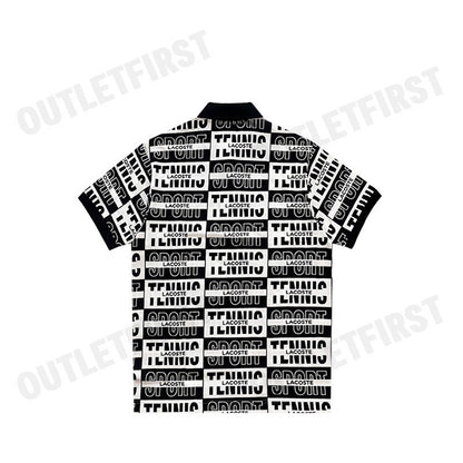 LACOSTE รุ่น ORIGINAL L.12.12 TWO TONE BADGE PRINT POLO SHIRT CODE: PH2057 10 001 เสื้อโปโล เสื้อโปโลแขนสั้น