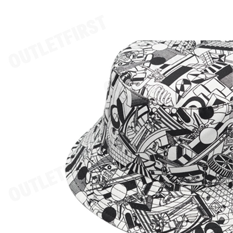 PAUL SMITH รุ่น MEN'S INDUSTRIAL BUCKET HAT CODE: M2A-921DT-M783 หมวกบัคเก็ต หมวกแฟชั่น หมวกลายกราฟิก