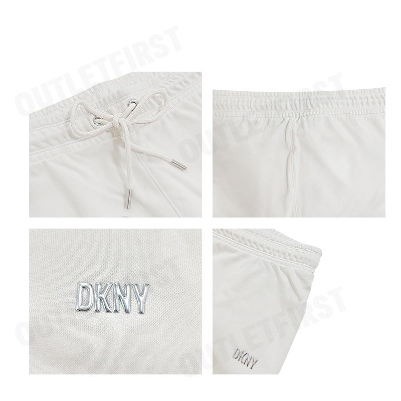 DKNY รุ่น WOMEN'S LOGO JOGGER PANTS CODE: DP2P3235 SAN กางเกงขายาว กางเกงลำลอง กางเกงจ๊อกกิ้ง