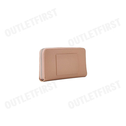 LACOSTE  รุ่น UNISEX CHANTACO ZIPPED PIQUE LEATHER LARGE WALLET CODE: NF3885KL 665 กระเป๋าสตางค์ใบยาว กระเป๋าผู้หญิง