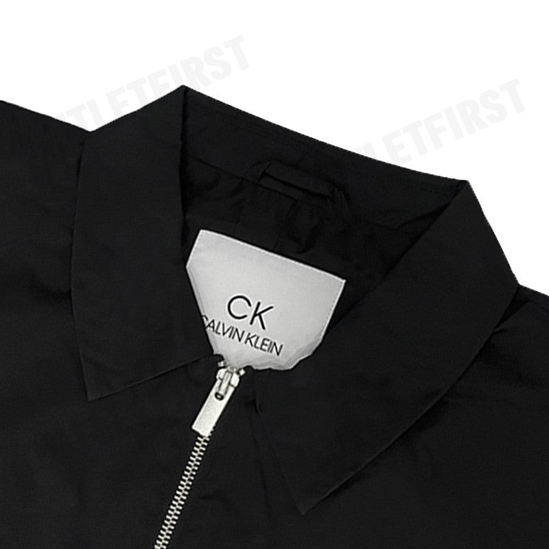 CK CALVIN KLEIN TWILL NYLON BOMBER JACKET