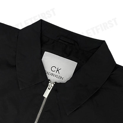 CK CALVIN KLEIN TWILL NYLON BOMBER JACKET