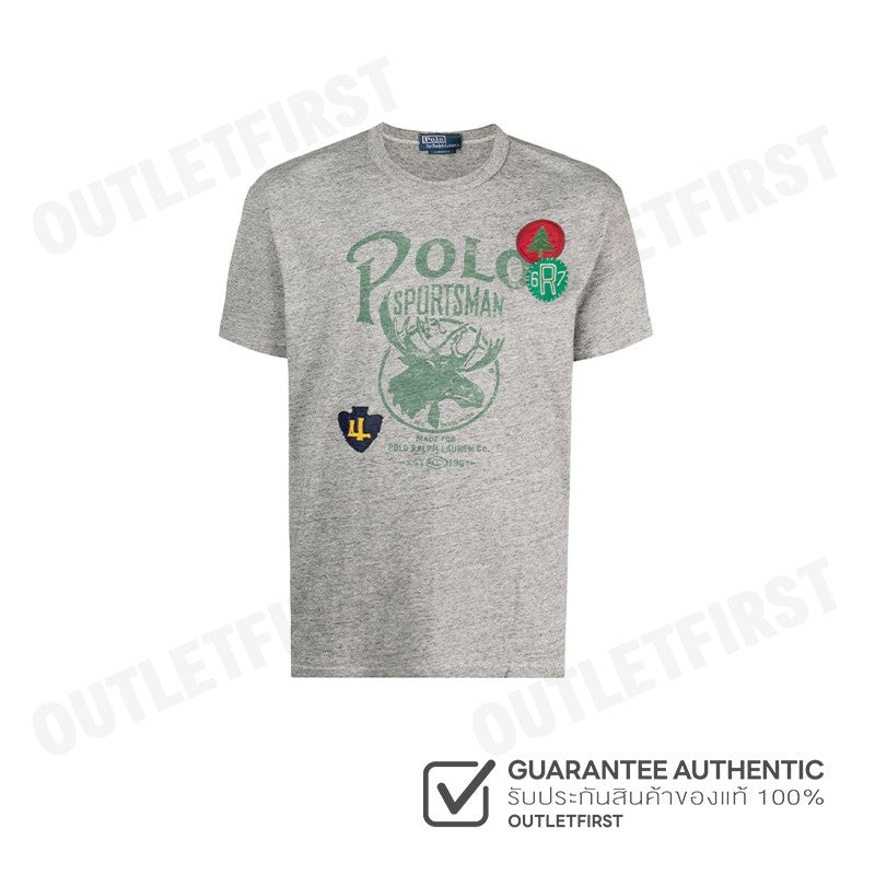 POLO RALPH LAUREN รุ่น  CLASSIC FIT POLO SPORTSMAN T-SHIRT CODE : 710920510001 เสื้อยืดคอกลม เสื้อผู้ชาย เสื้อยืด