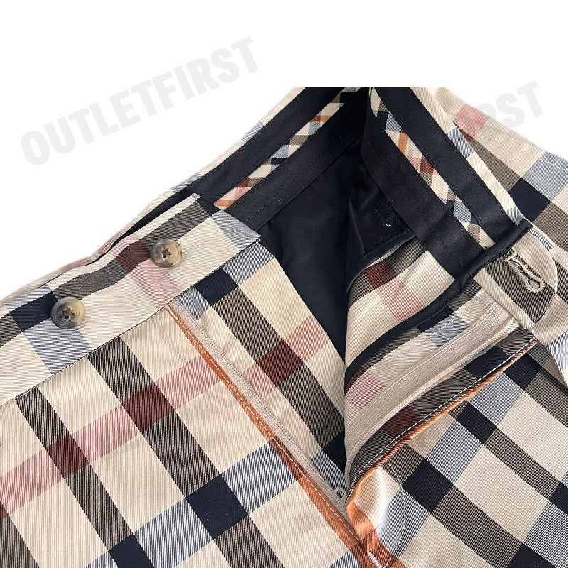 DAKS รุ่น  Women's House Check Cotton Pants Code: GSRR101S9BE3 กางเกงขายาว กางเกงผู้หญิง กางเกงแฟชั่น
