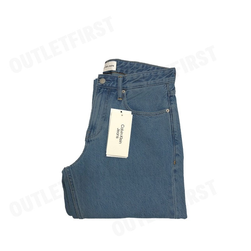 CALVIN KLEIN รุ่น MEN'S STONE BLUE 90S STRAIGHT FIT DENIM CODE J324989 1A4 NI กางเกงยีนส์ขายาว กางเกงยีนส์ กางเกงผู้ชาย