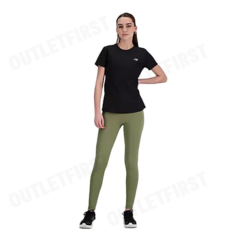 NEW BALANCE รุ่น WOMAN'S JACQUARD SLIM T-SHIRT CODE: WT41281 BK เสื้อยืดคอกลม เสื้อยืดแขนสั้น เสื้อยืดผู้หญิง
