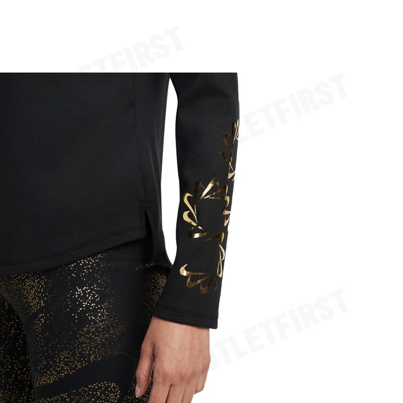 NIKE รุ่น THERMA-FIT ONE WOMEN'S GRAPHIC LONG-SLEEVE TOP CODE: DQ6179 010 เสื้อแขนยาว เสื้อแขนยาวผู้หญิง เสื้อกีฬา
