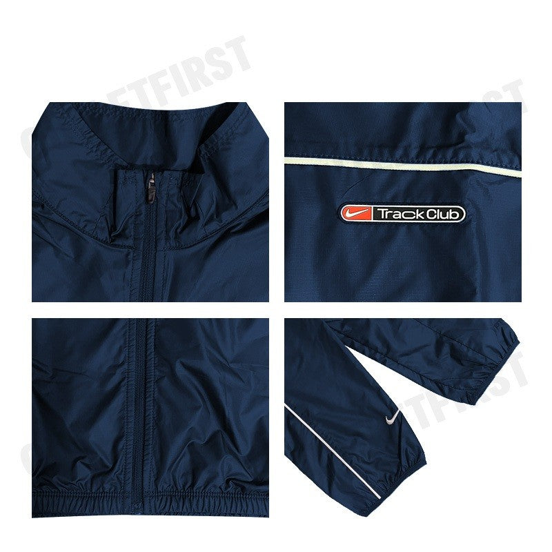 NIKE รุ่น TRACK CLUB MEN'S STORM-FIT RUNNING JACKET CODE: FB5516 410 เสื้อแจ็คเก็ตแขนยาว เสื้อแจ็คเก็ตผู้ชาย เสื้อแขนยาว