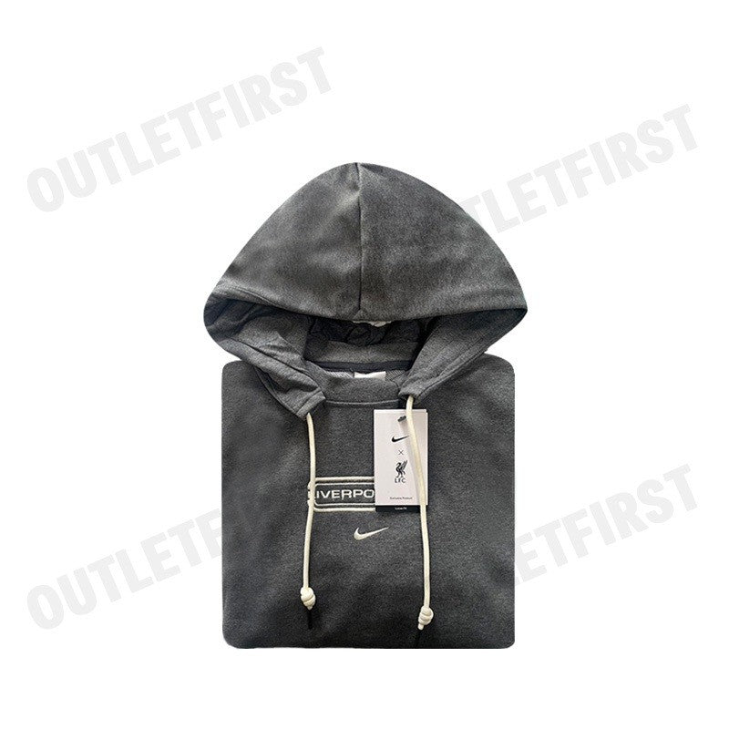 NIKE รุ่น LIVEPOOL FC STANDARD HOODIE CODE: DV4932 071 เสื้อสเวตเตอร์แขนยาว เสื้อเวตเตอร์ผู้ชาย เสื้อแขนยาว