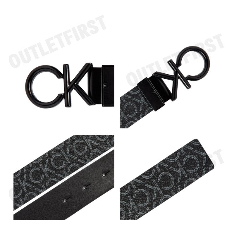 CALVIN KLEIN รุ่น RECYCLED REVERSIBLE LOGO BELT CODE: ZM02642 01R เข็มขัด เข็มขัดหนัง เข็มขัดผู้ชาย