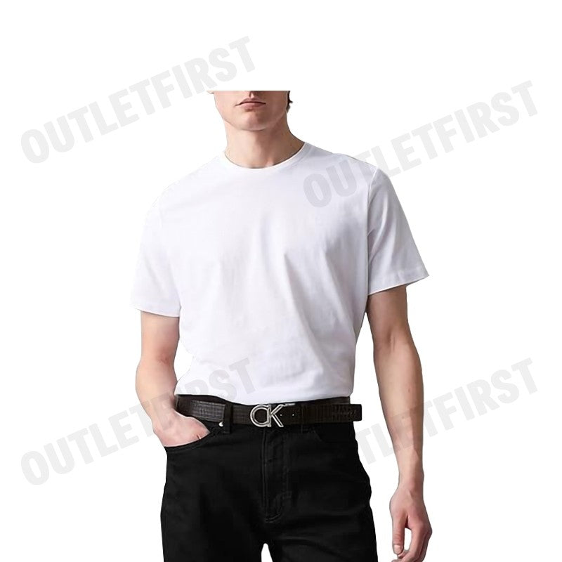 CALVIN KLEIN JEANS รุ่น LOGO BUCKLE REVERSIBLE LEATHER BELT CODE: HC0795 UB1 เข็มขัด เข็มขัดหนัง เข็มขัดผู้ชาย