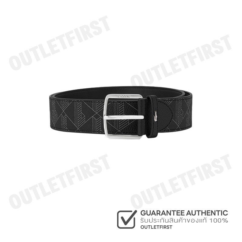 LACOSTE รุ่น MEN'S MONOGRAM BELT CODE: RC4073 H45 เข็มขัด เข็มขัดหนัง เข็มขัดผู้ชาย